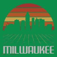 Milwaukee Usa Retro Vintage Sunset Skyline Milwaukee T-Shirt thumb 7