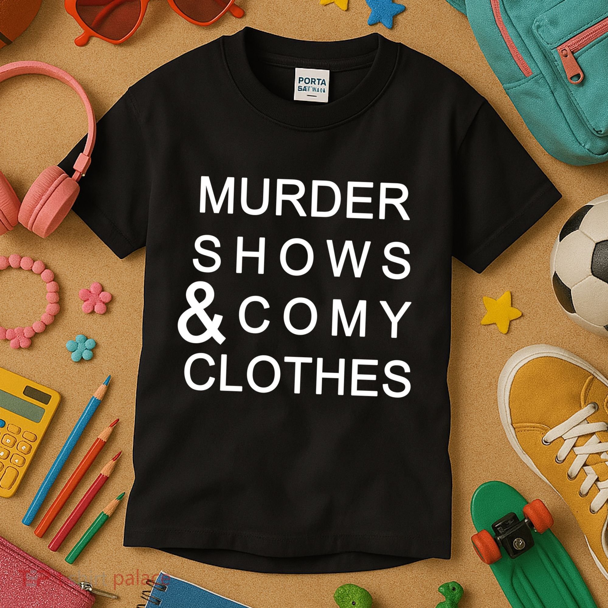 Murder Shows & Comy Clothes Kids T-Shirt
