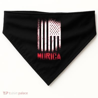 Murica American Flag Patriotic USA-Made Doggie Bandana