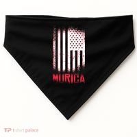 Murica American Flag Patriotic USA-Made Doggie Bandana thumb 0