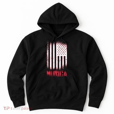 Murica American Flag Patriotic Hoodie
