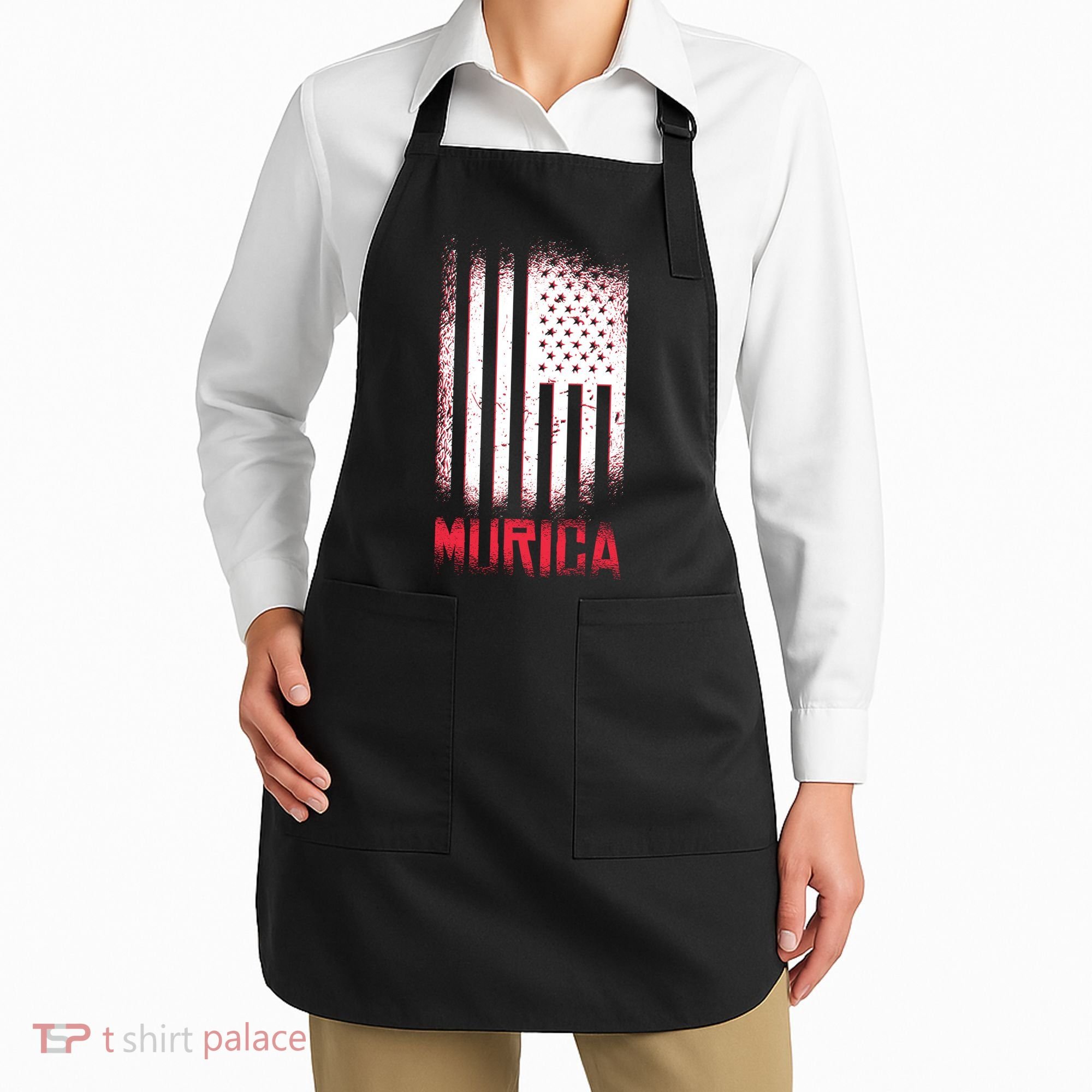 Murica American Flag Patriotic Apron