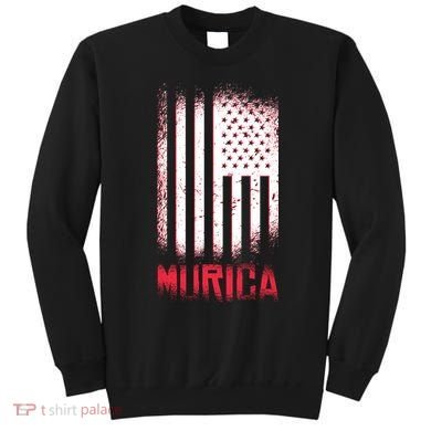 Murica American Flag Patriotic Sweatshirt