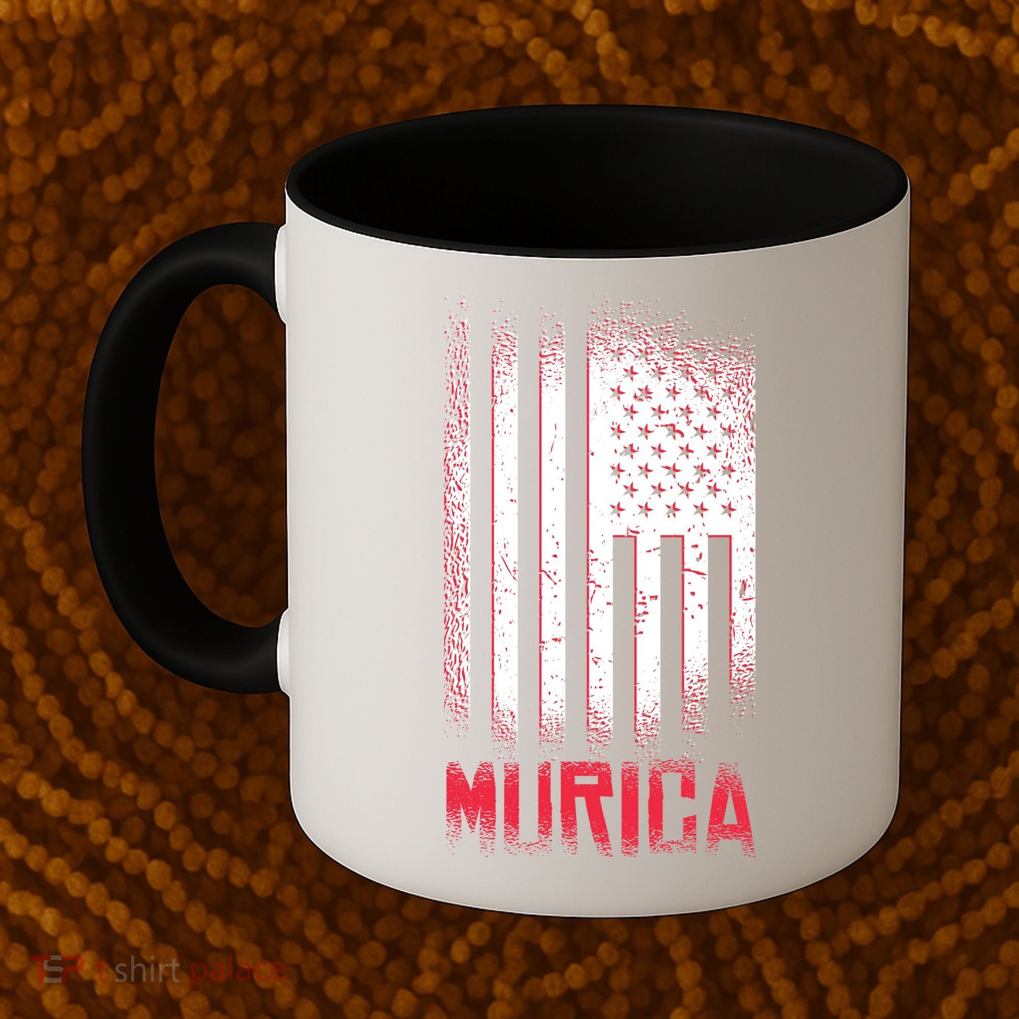 Murica American Flag Patriotic Coffee Mug