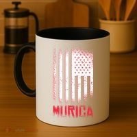 Murica American Flag Patriotic Coffee Mug thumb 4