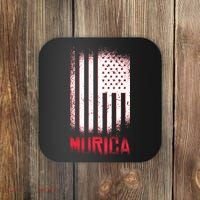 Murica American Flag Patriotic Coaster thumb 0