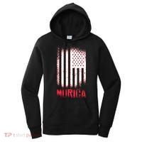 Murica American Flag Patriotic Women's Hoodie thumb 0