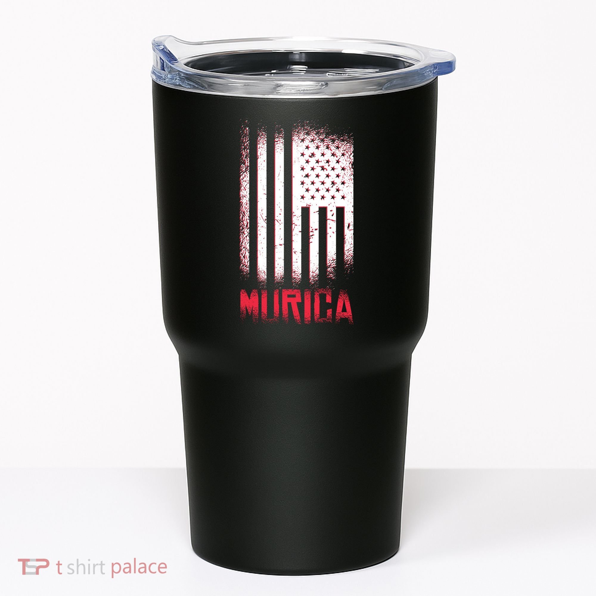 Murica American Flag Patriotic Tumbler