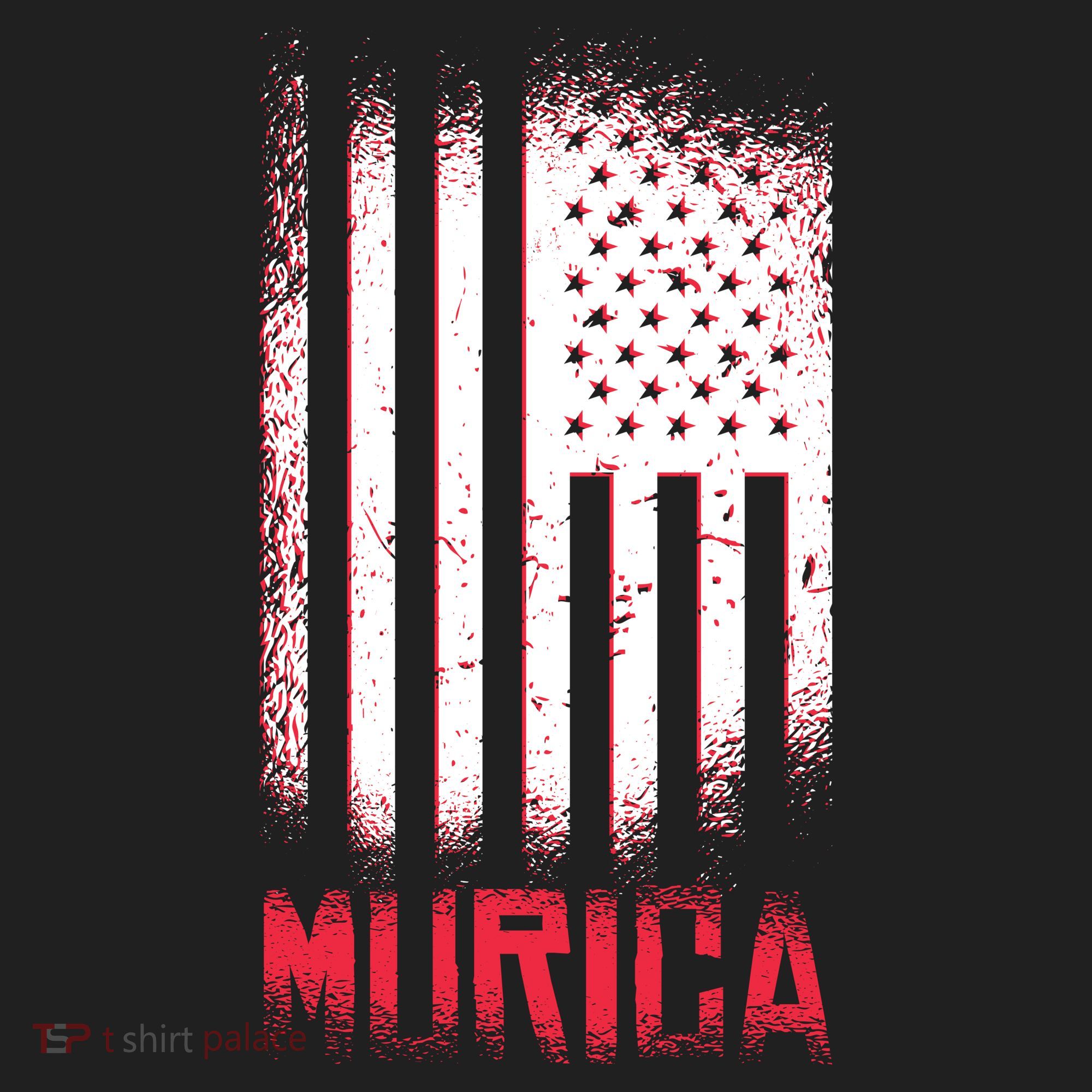 Murica American Flag Patriotic Tumbler
