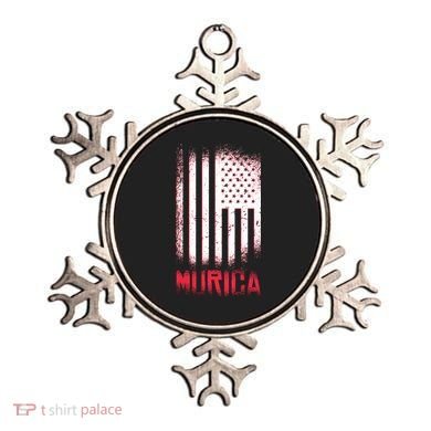 Murica American Flag Patriotic Ornament