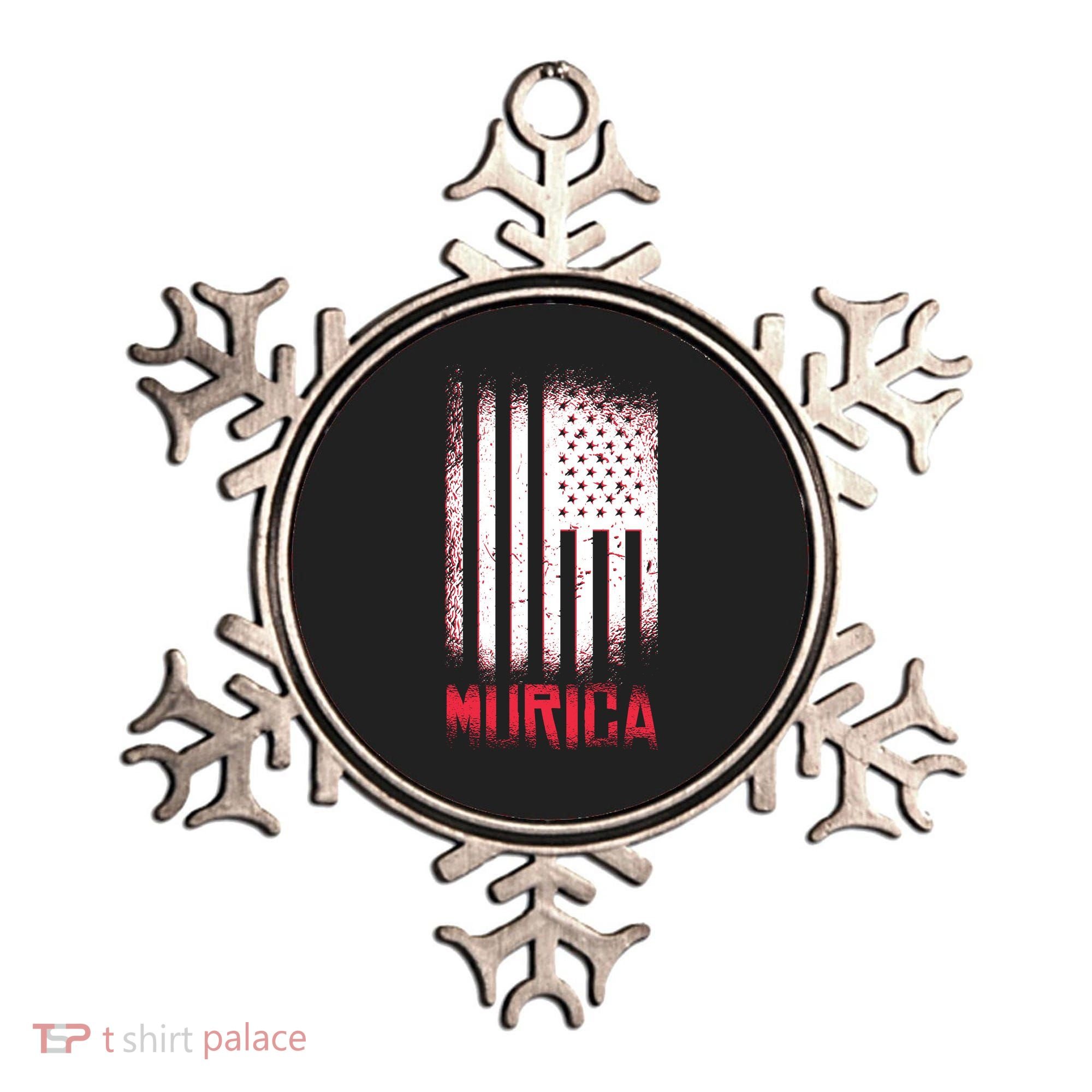 Murica American Flag Patriotic Ornament