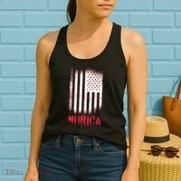 Murica American Flag Patriotic Women's Tank Top thumb 2