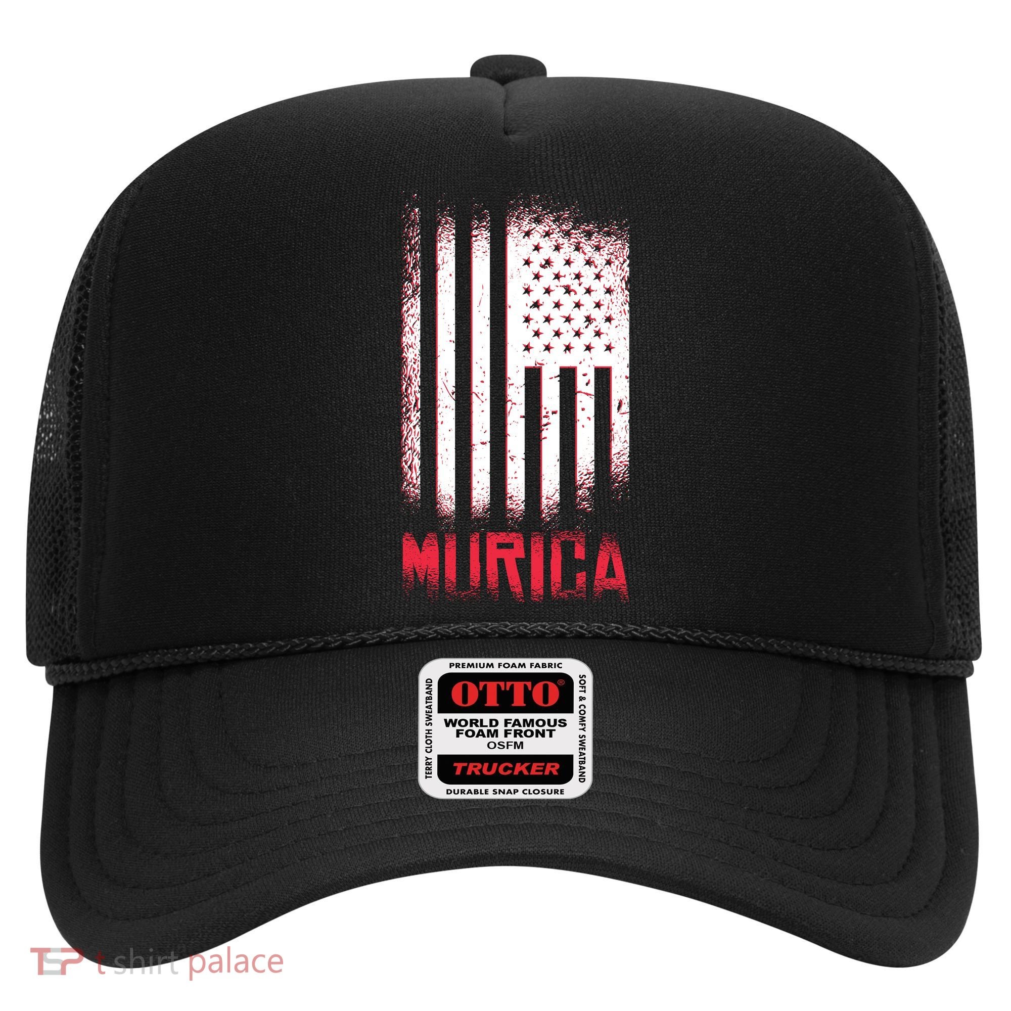 Murica American Flag Patriotic Hat