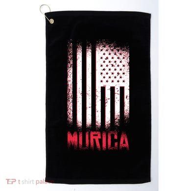 Murica American Flag Patriotic Golf Towel