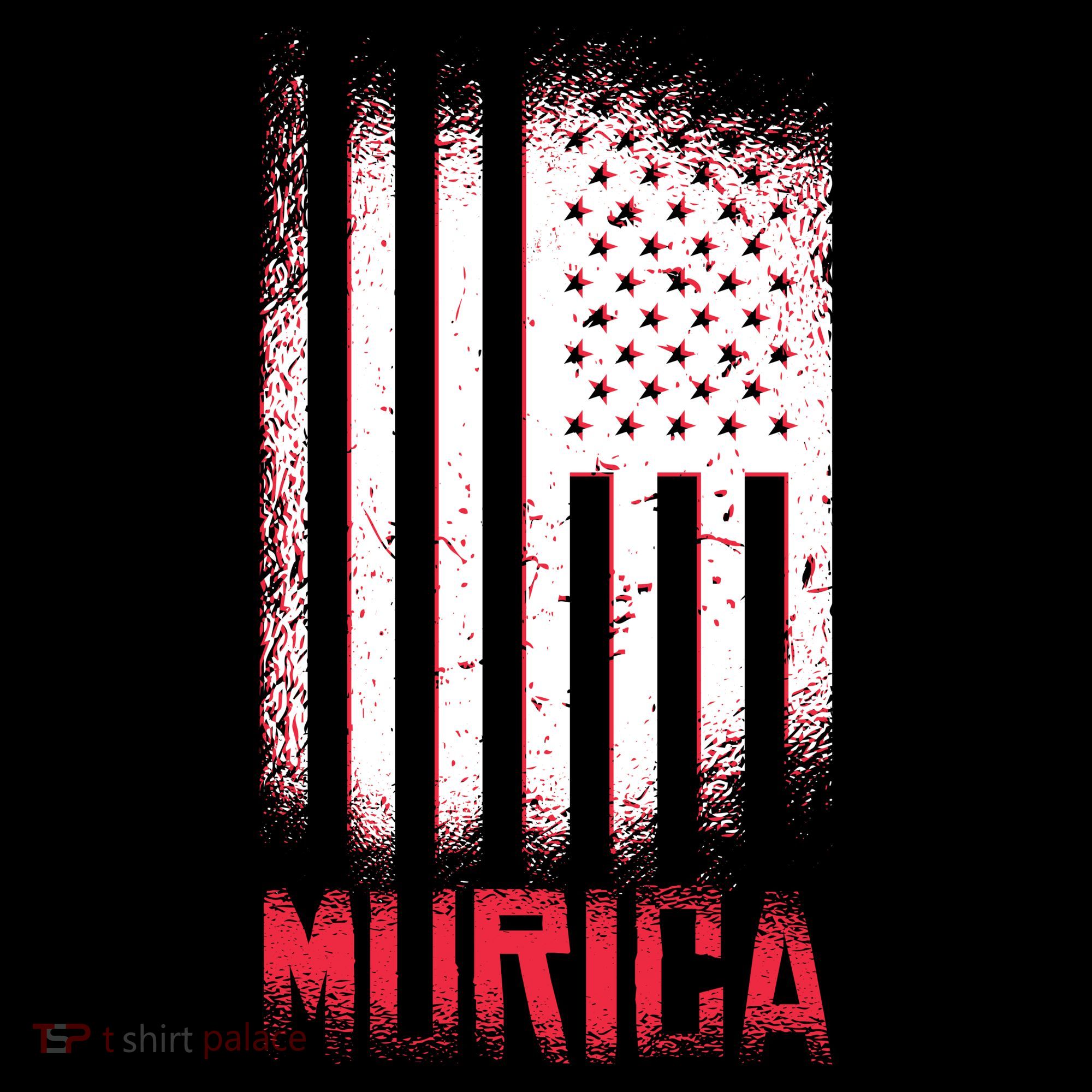 Murica American Flag Patriotic Women's Long Sleeve Shirt