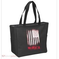 Murica American Flag Patriotic Tote Bag thumb 2
