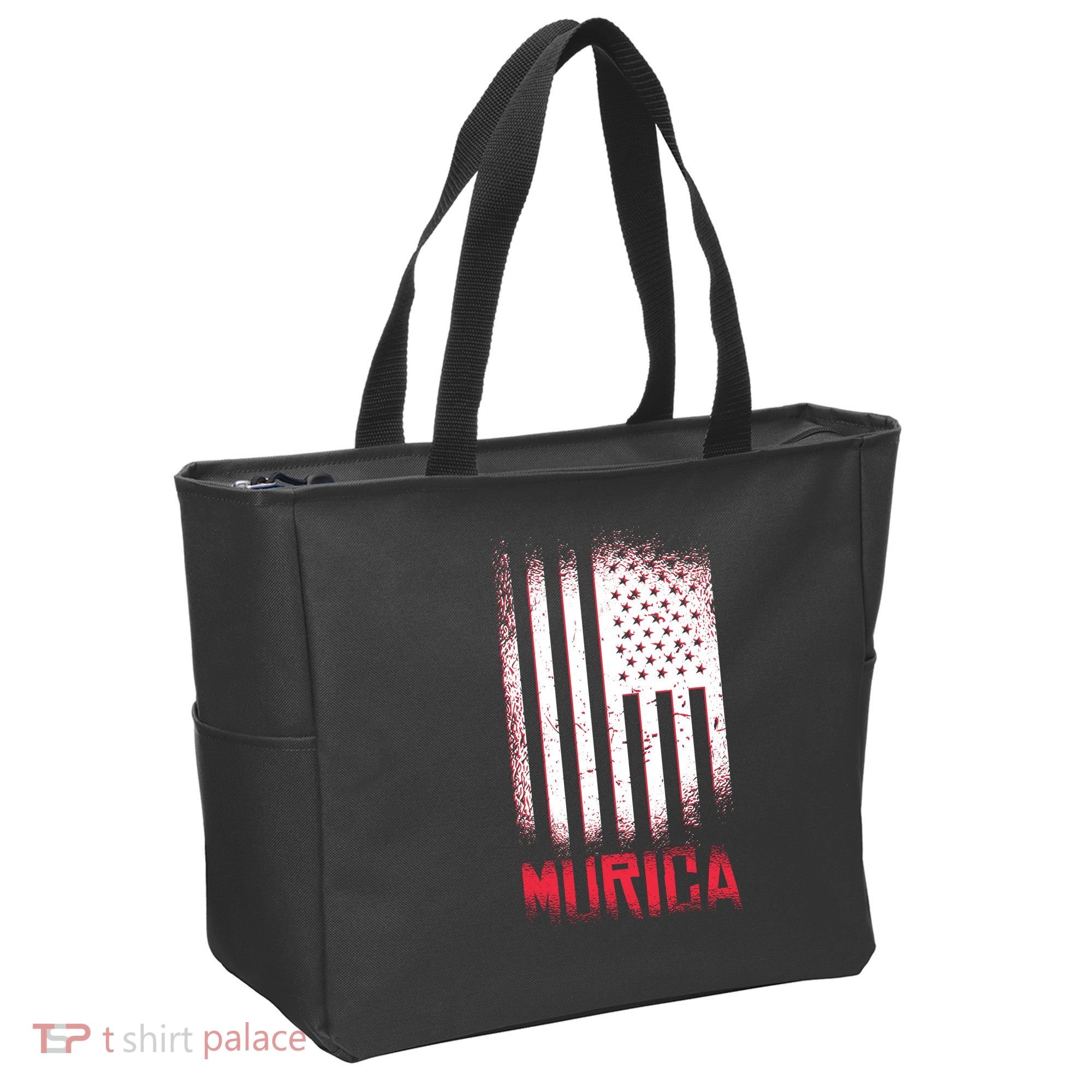 Murica American Flag Patriotic Tote Bag