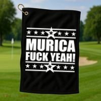 Murica F*ck Yeah! Golf Towel thumb 1