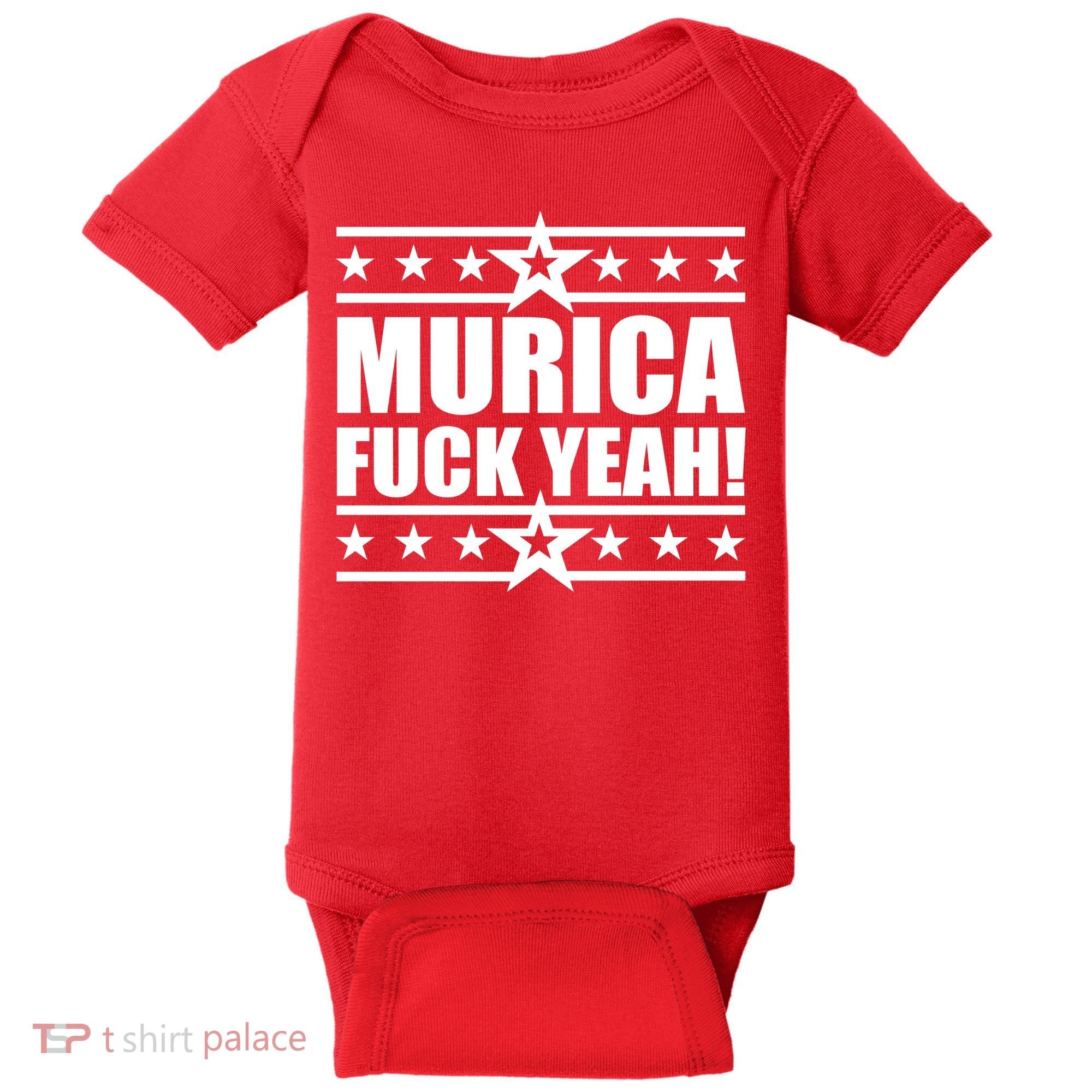 Murica F*ck Yeah! Baby Bodysuit