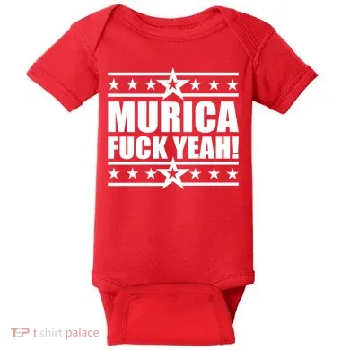 Murica F*ck Yeah! Baby Bodysuit