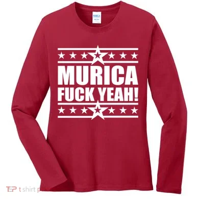 Murica F*ck Yeah! Women's Long Sleeve Shirt