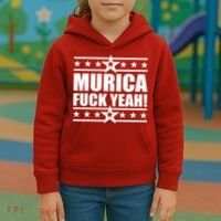 Murica F*ck Yeah! Kids Hoodie thumb 3