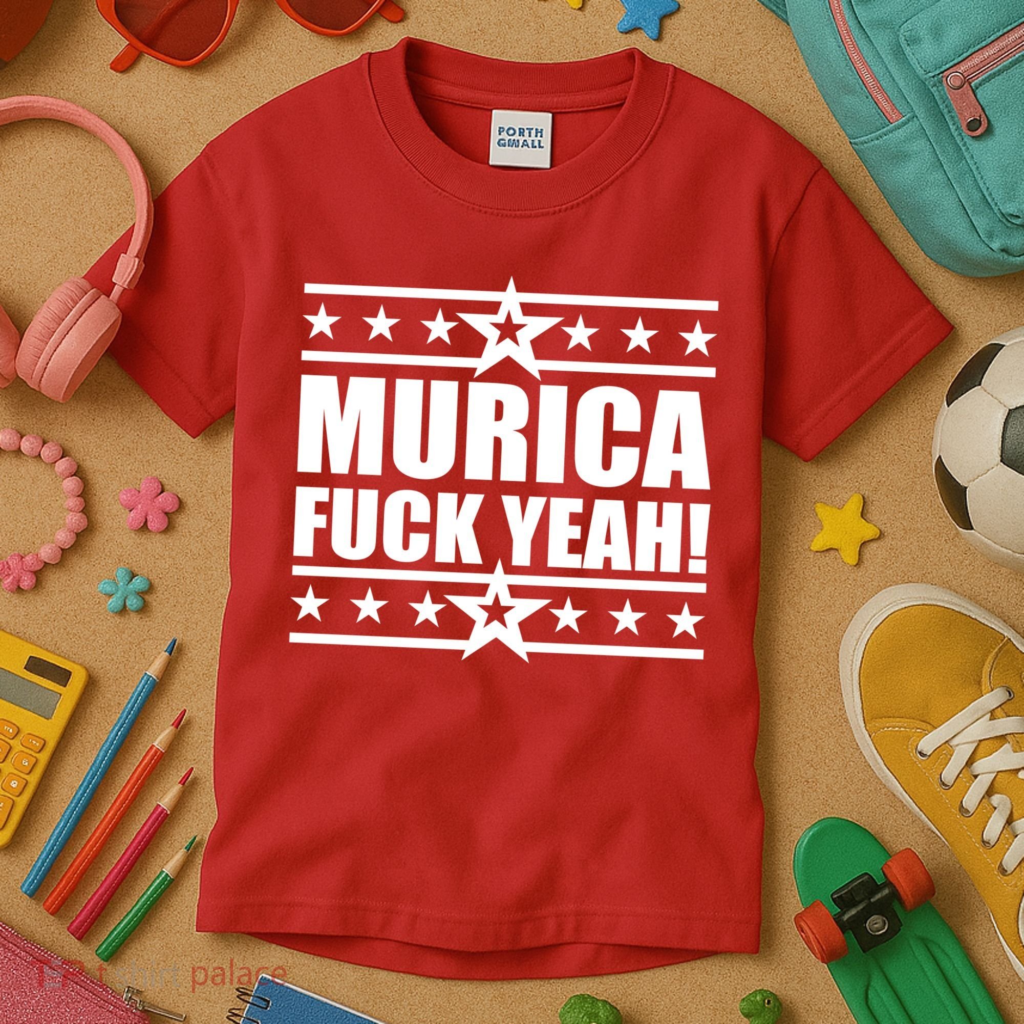 Murica F*ck Yeah! Kids T-Shirt