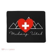 Midway Utah Swiss Days Suisse Flag Switzerland Flag Mousepad thumb 0
