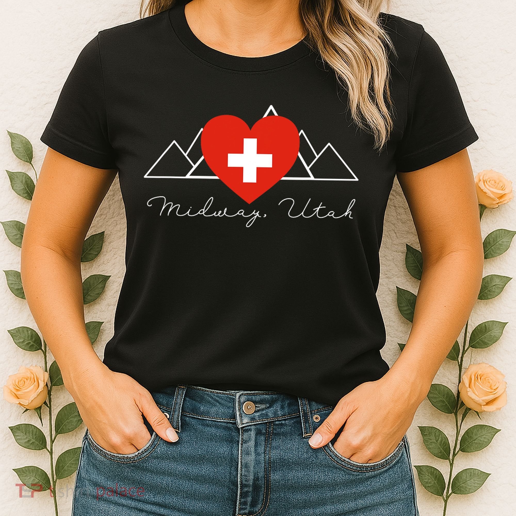 Midway Utah Swiss Days Suisse Flag Switzerland Flag Women's T-Shirt