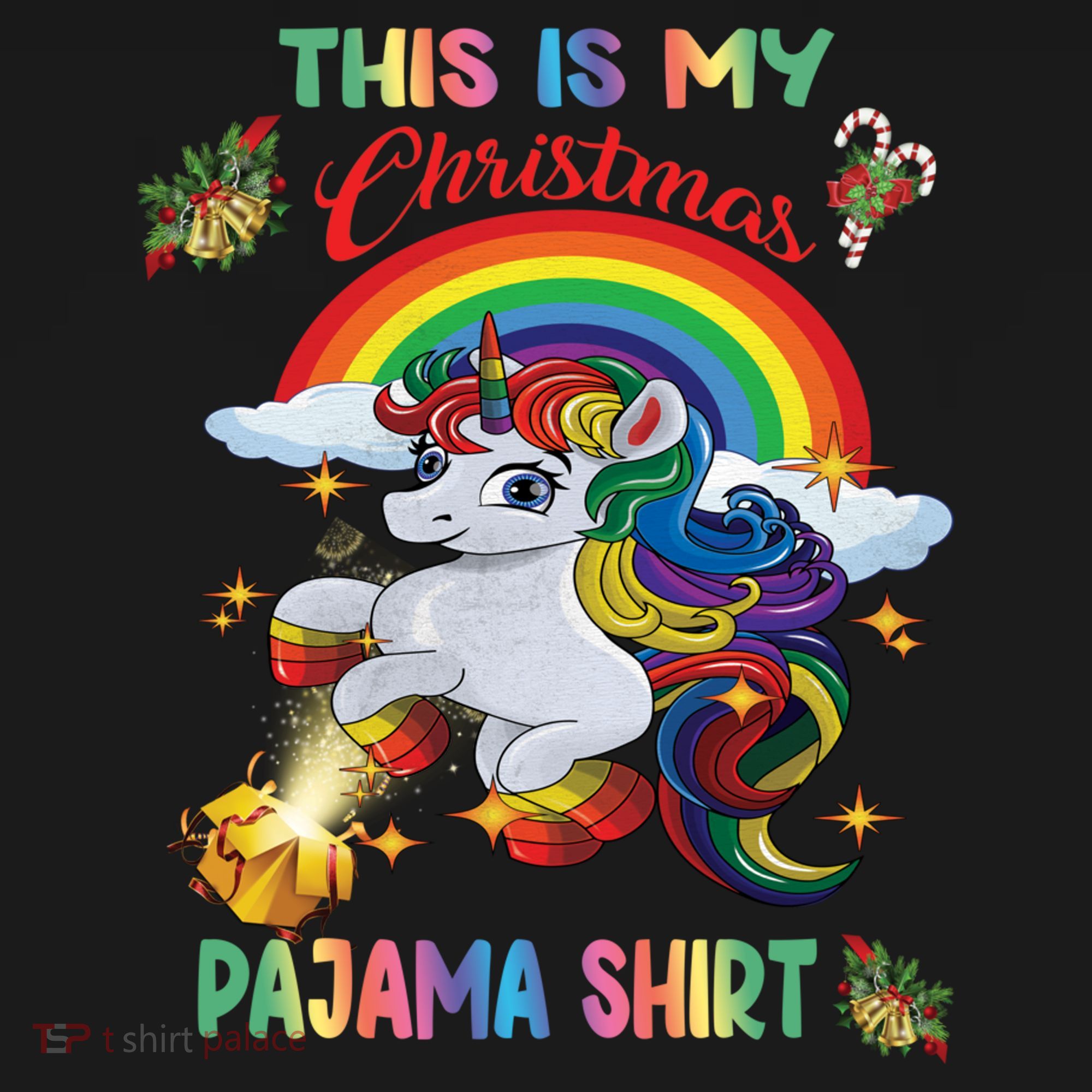 Magical Unicorn Squad This Is My Christmas Pajama Gift Bucket Hat