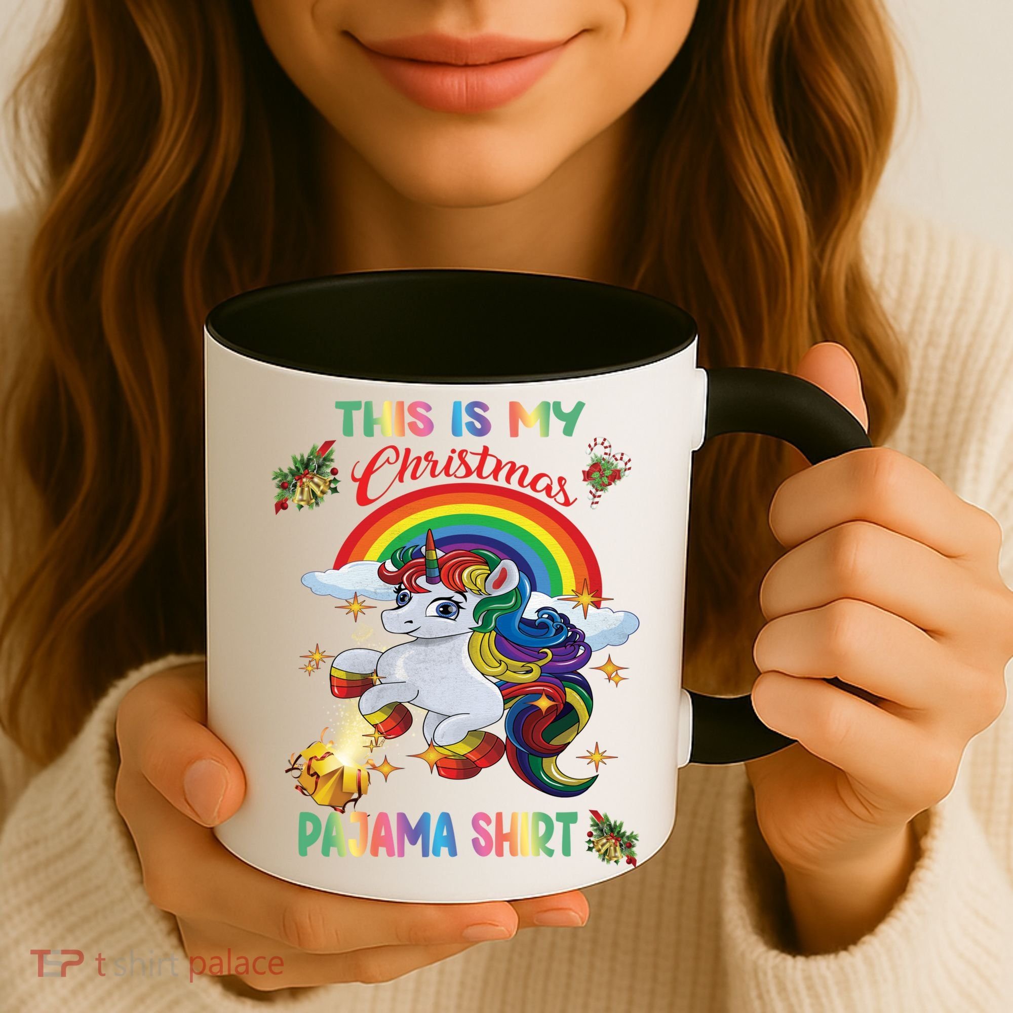 Magical Unicorn Squad This Is My Christmas Pajama Gift Coffee Mug