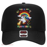 Magical Unicorn Squad This Is My Christmas Pajama Gift Hat thumb 0