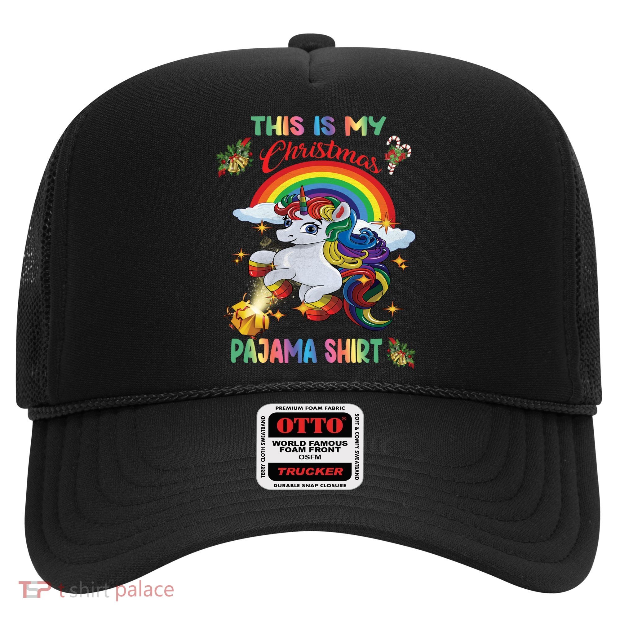 Magical Unicorn Squad This Is My Christmas Pajama Gift Hat