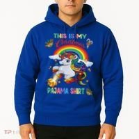 Magical Unicorn Squad This Is My Christmas Pajama Gift Hoodie thumb 2