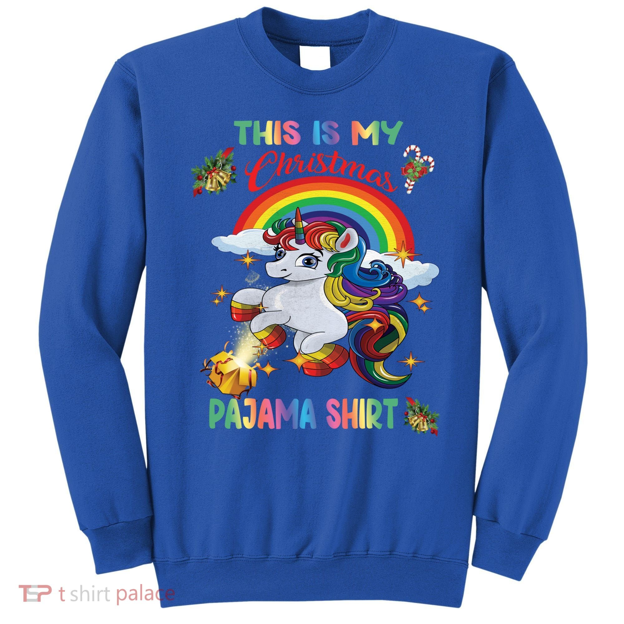 Magical Unicorn Squad This Is My Christmas Pajama Gift Sweatshirt