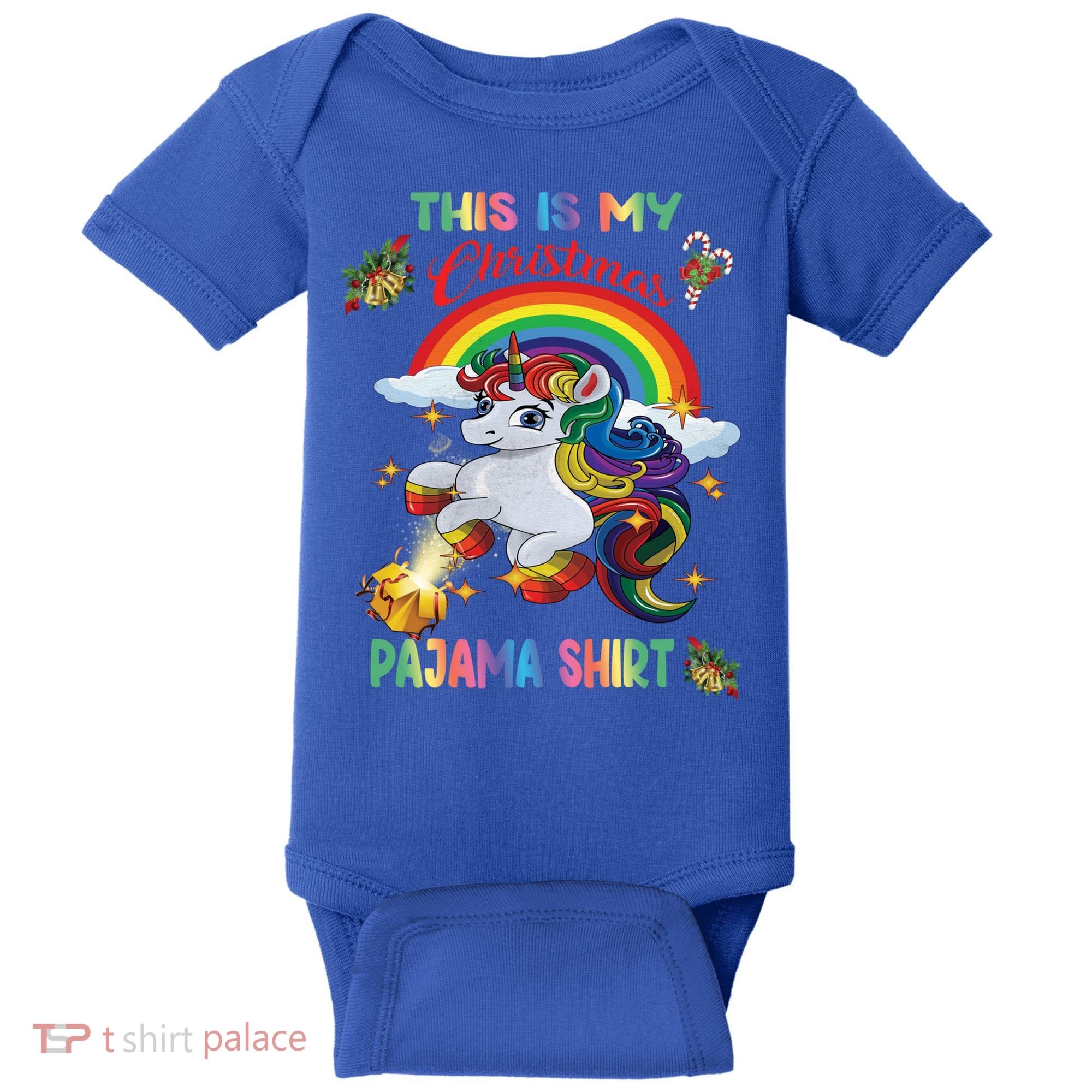 Magical Unicorn Squad This Is My Christmas Pajama Gift Baby Bodysuit
