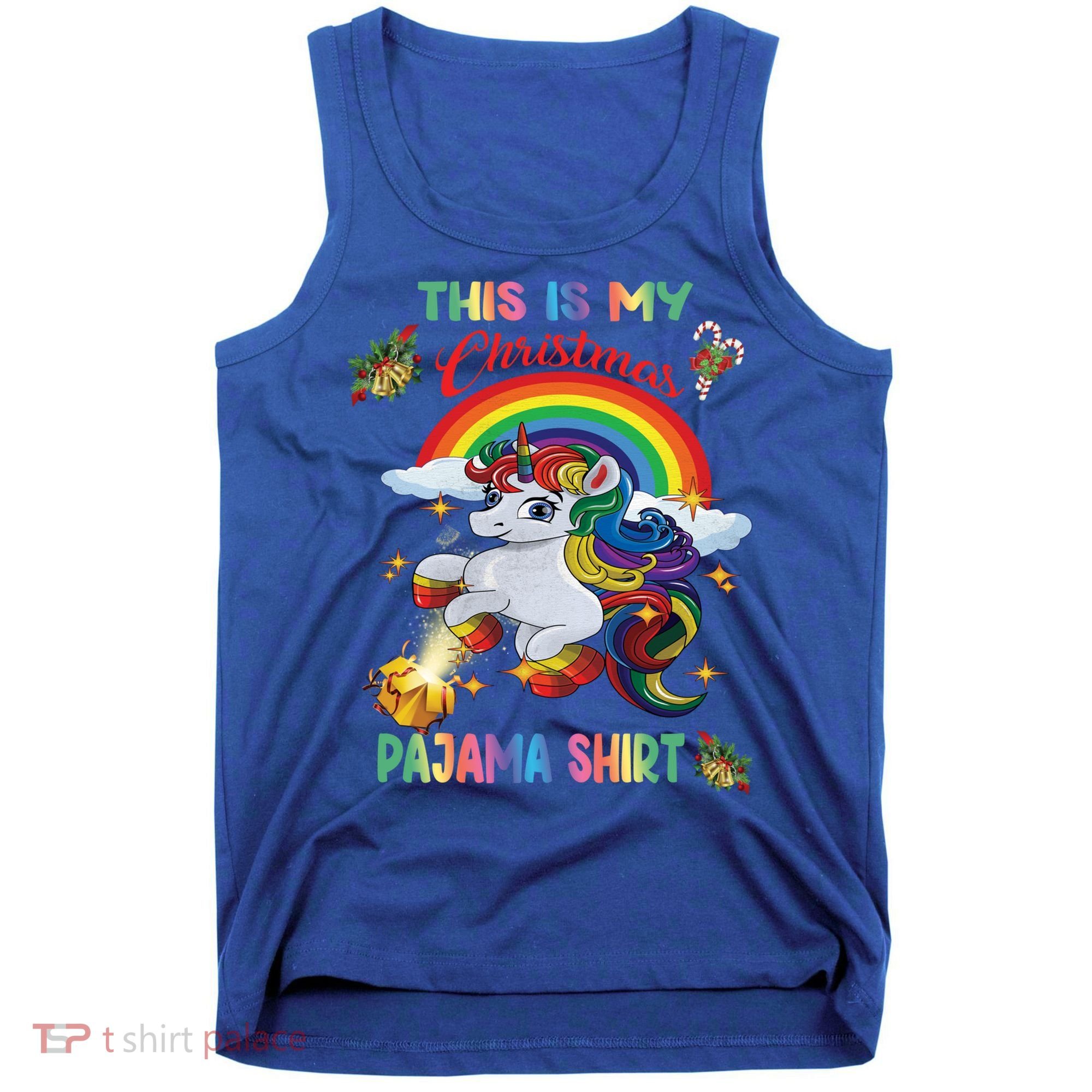 Magical Unicorn Squad This Is My Christmas Pajama Gift Tank Top