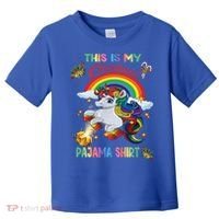 Magical Unicorn Squad This Is My Christmas Pajama Gift Toddler T-Shirt thumb 0