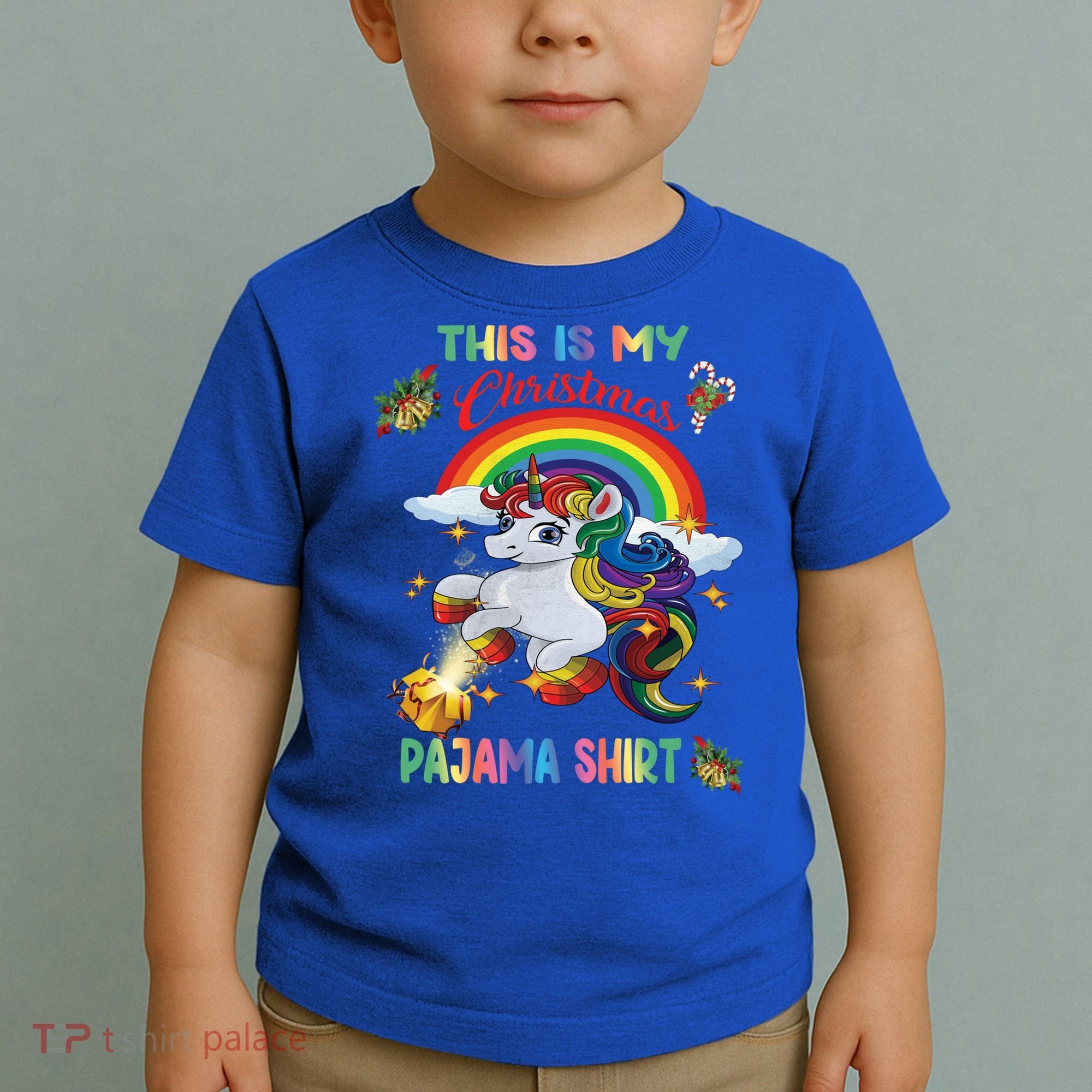 Magical Unicorn Squad This Is My Christmas Pajama Gift Toddler T-Shirt