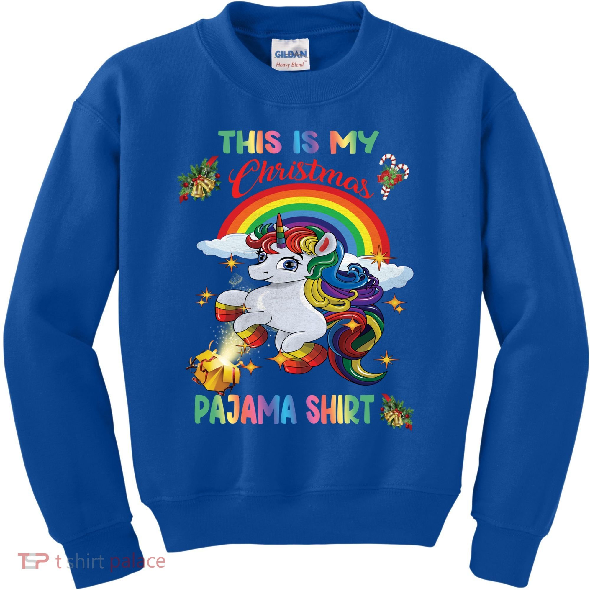 Magical Unicorn Squad This Is My Christmas Pajama Gift Kids Sweatshirt