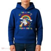 Magical Unicorn Squad This Is My Christmas Pajama Gift Kids Hoodie thumb 4