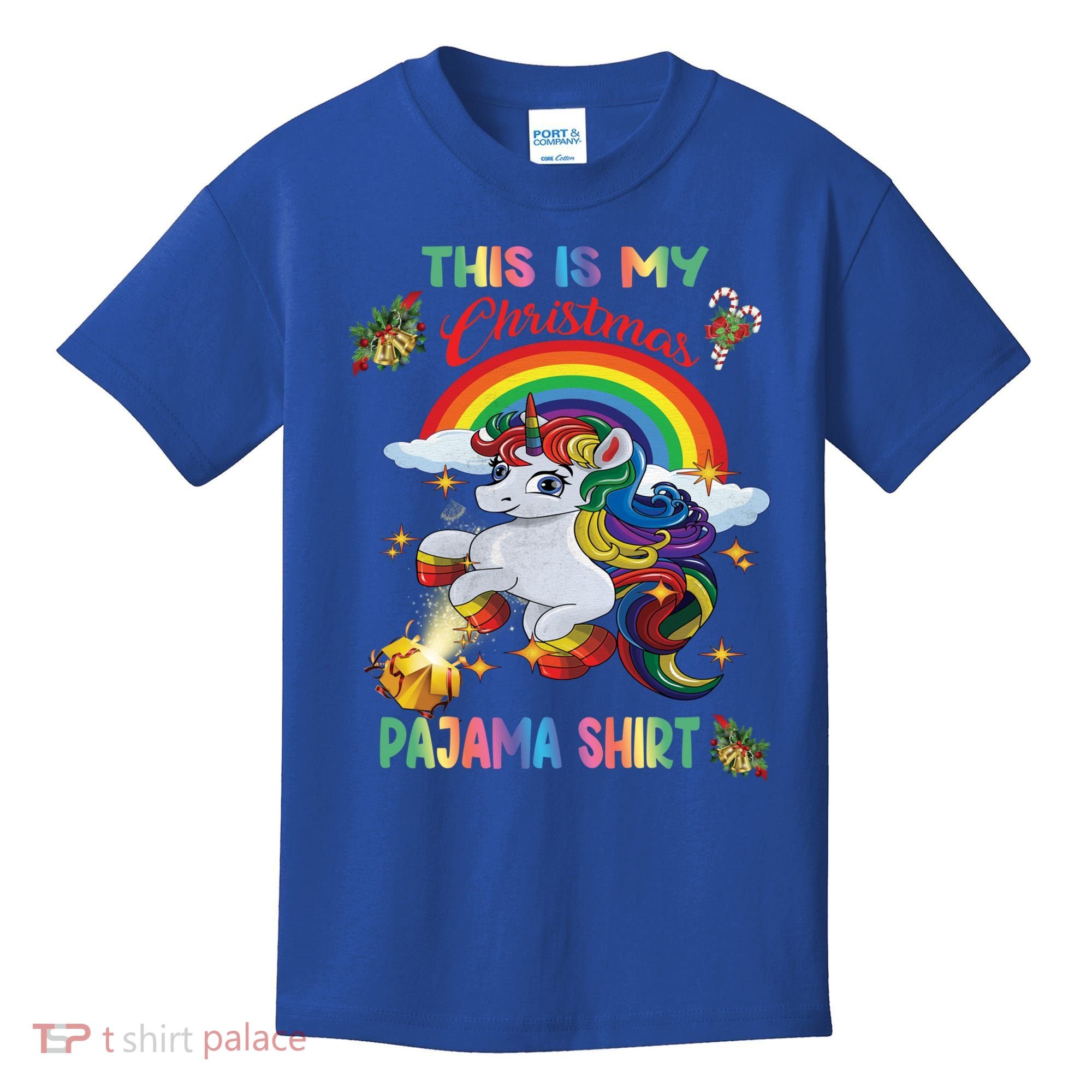 Magical Unicorn Squad This Is My Christmas Pajama Gift Kids T-Shirt
