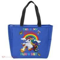 Magical Unicorn Squad This Is My Christmas Pajama Gift Tote Bag thumb 0