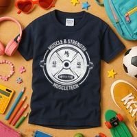 Muscle and Strength Muscletech Kids T-Shirt thumb 3