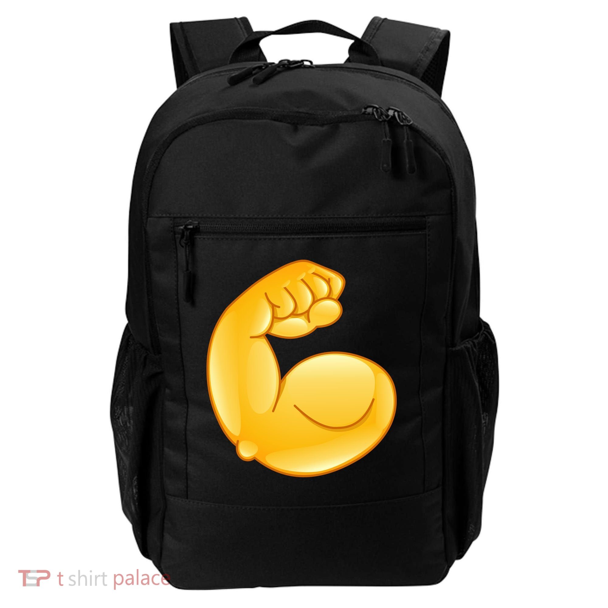 Muscle Strong Arm Flex Emoji Backpack