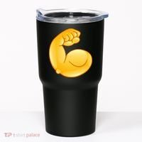 Muscle Strong Arm Flex Emoji Tumbler thumb 0