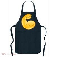 Muscle Strong Arm Flex Emoji Apron thumb 0