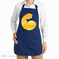Muscle Strong Arm Flex Emoji Apron thumb 2