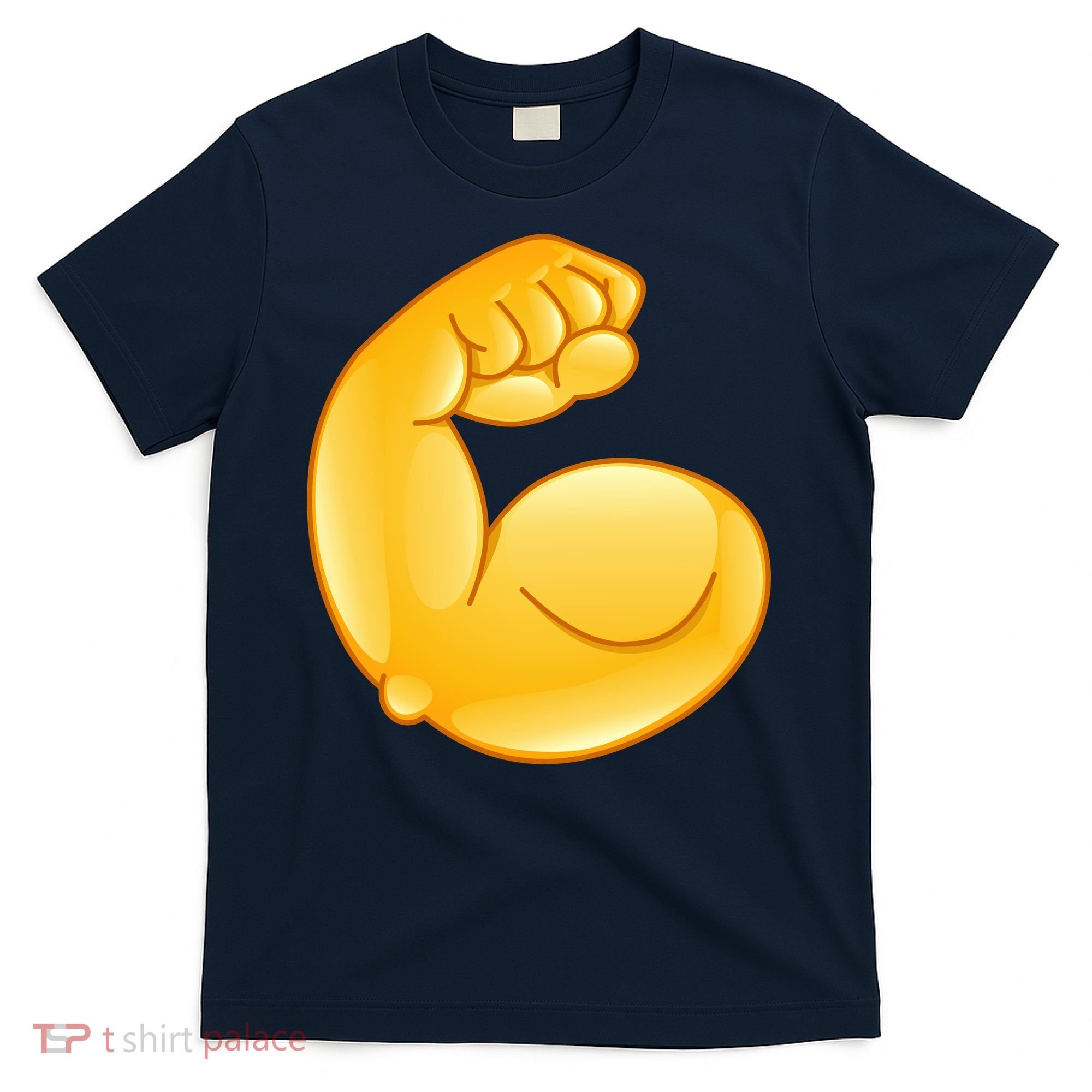 Muscle Strong Arm Flex Emoji T-Shirt