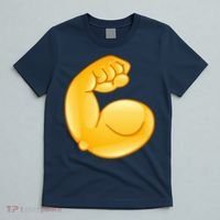 Muscle Strong Arm Flex Emoji T-Shirt thumb 5